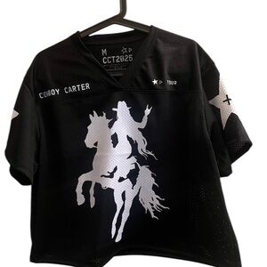 Cowboy Carter Black and White Cowboy Silhouette Jersey